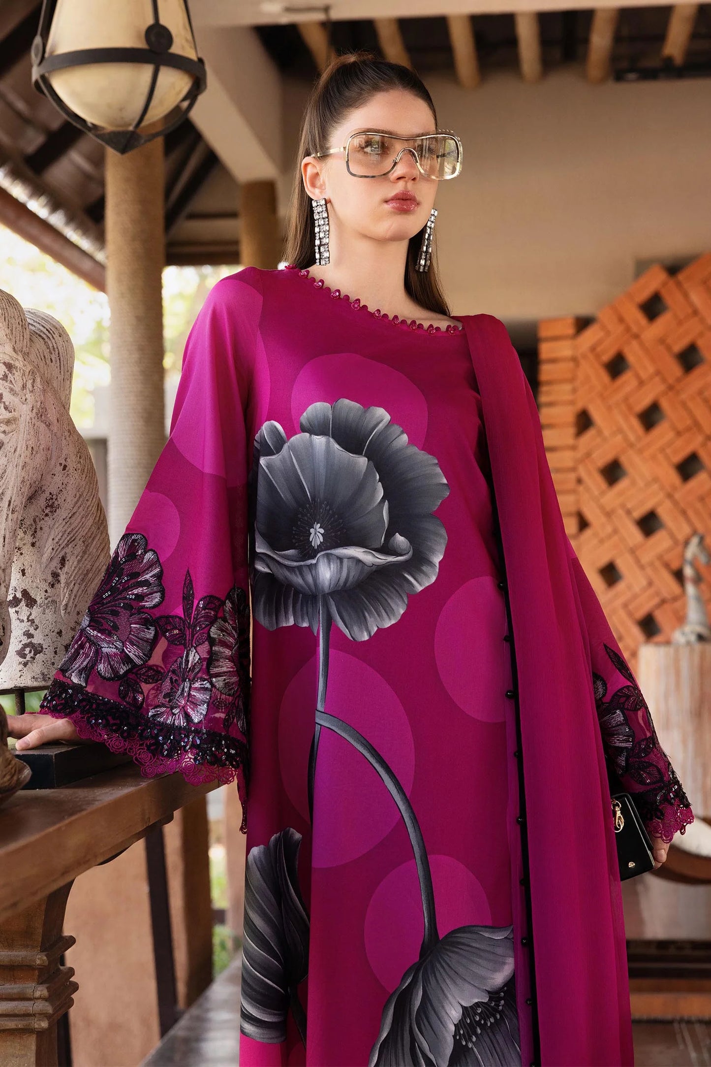 Maria B : 3 Piece Unstitched Embroidered Lawn Suit