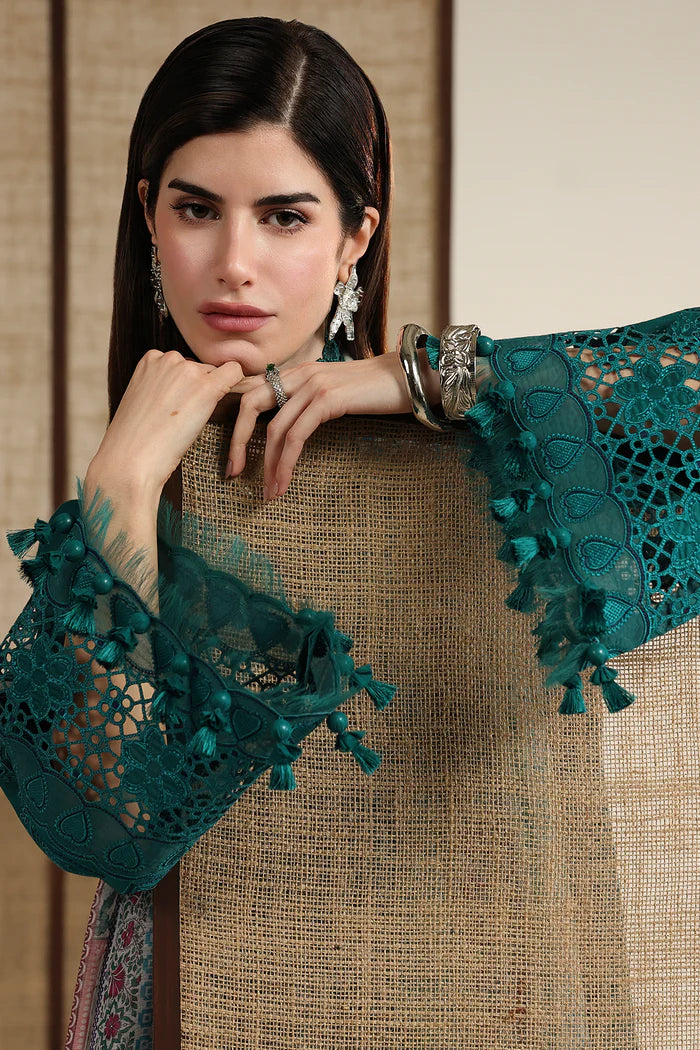 Jazmin : Zinc Green Luxury Lawn Collection Replica