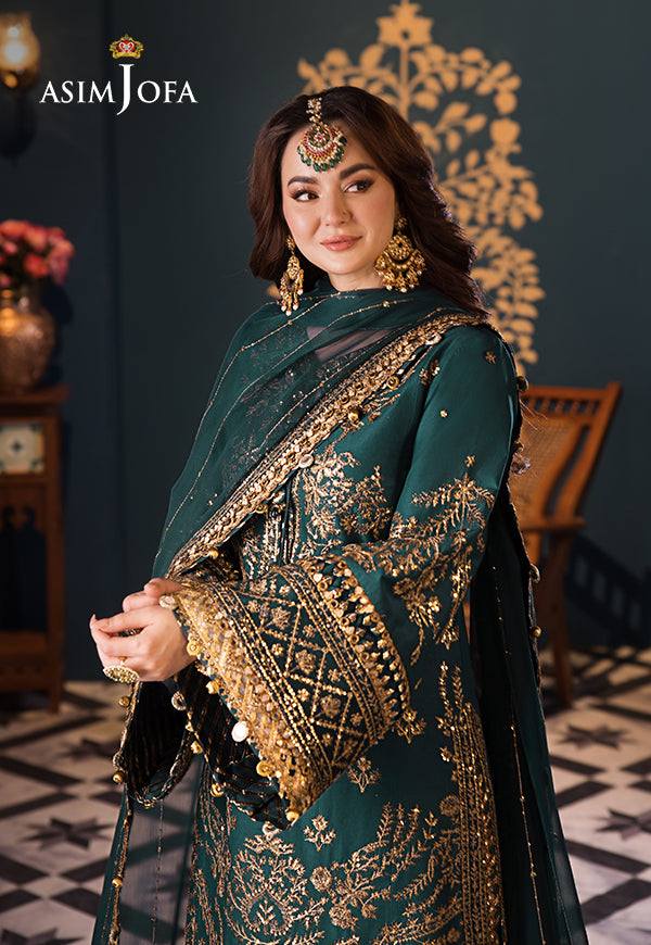 Asim Jofa : Zinc New Arrival Chiffon Collection 3 Piece Unstitched