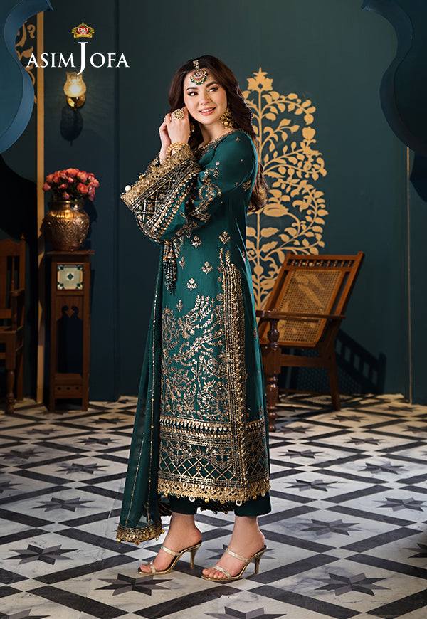 Asim Jofa : Zinc New Arrival Chiffon Collection 3 Piece Unstitched