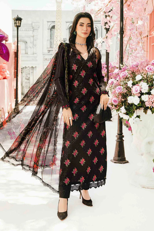 Maria B : MPrints Embroidered Lawn Unstitched 3Pc Suit