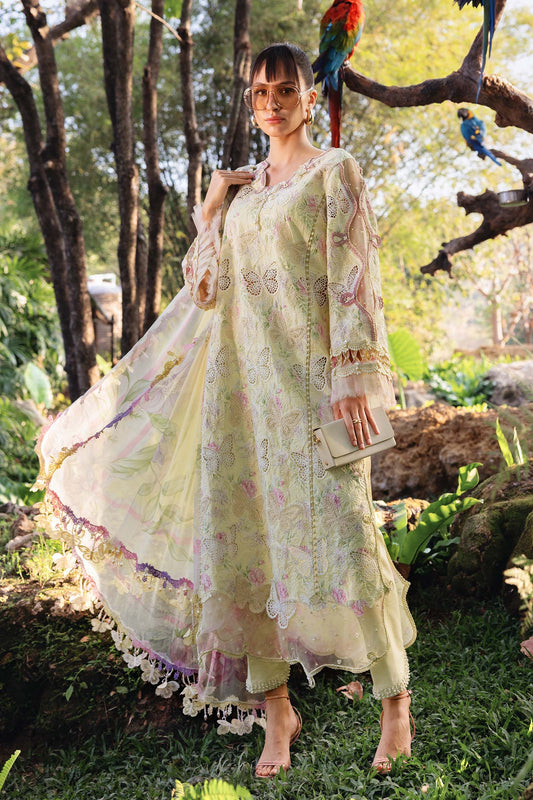 Maria B : Luxury Lawn Embroidered 3 piece Unstitched