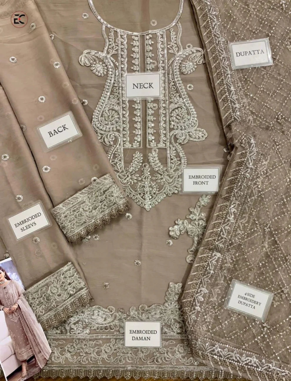 Asim Jofa : Jhilmil Semi Pure Chiffon