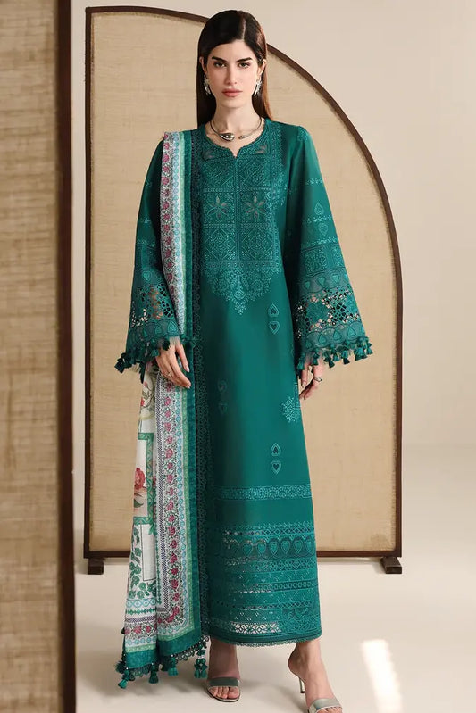 Jazmin : Zinc Green Luxury Lawn Collection Replica