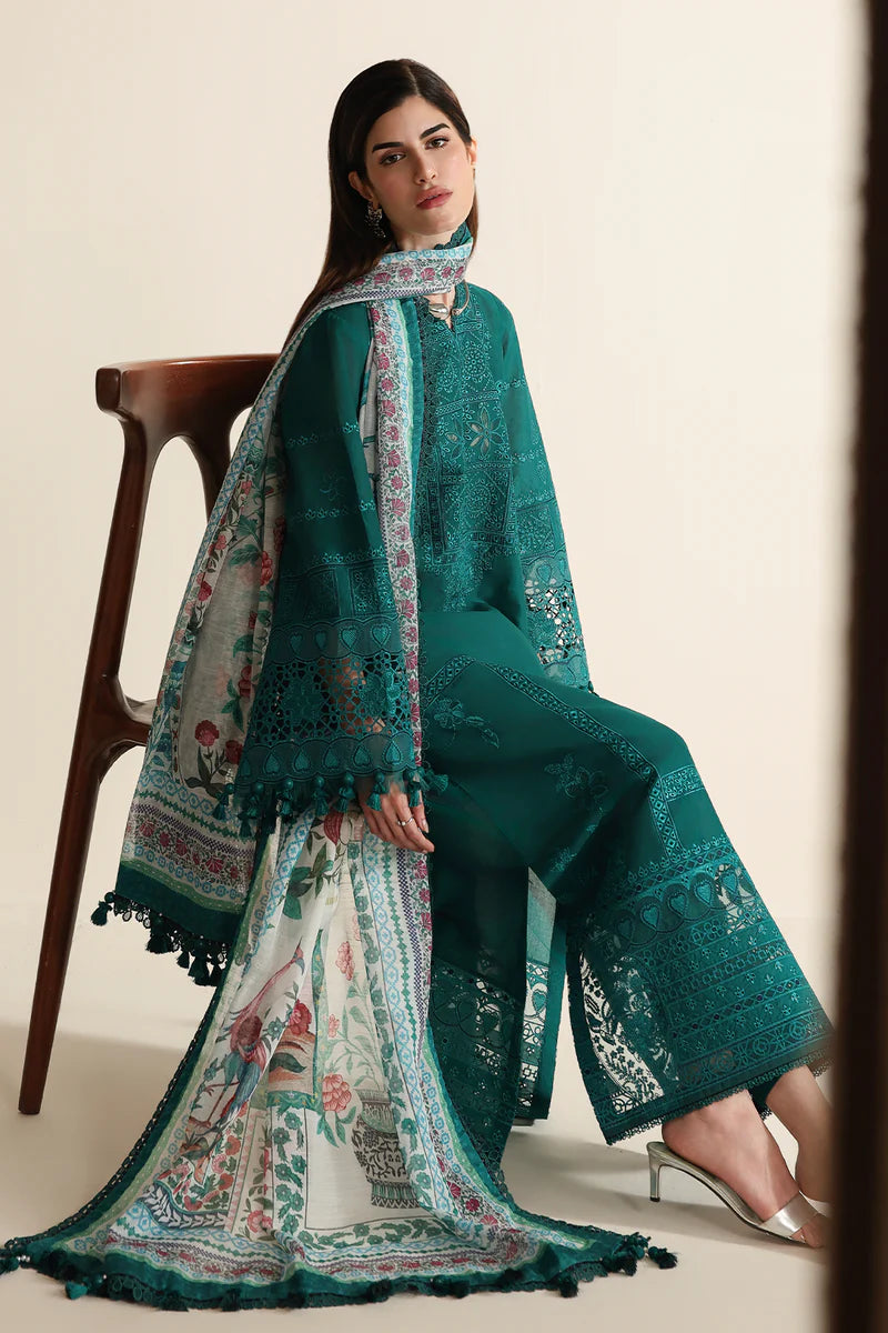 Jazmin : Zinc Green Luxury Lawn Collection Replica
