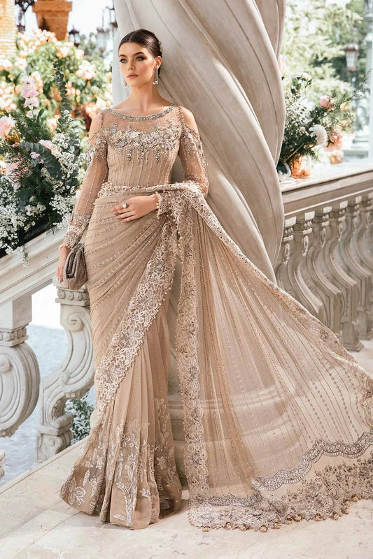 Maria.B. Mbroidered Eid Edition Chiffon Saree